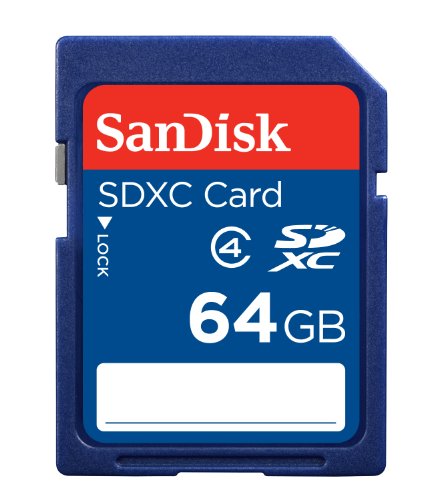 0619659099763 - SANDISK 64GB CLASS 4 SDXC FLASH MEMORY CARD, FRUSTRATION-FREE PACKAGING- SDSDB-064G-AFFP (LABEL MAY CHANGE)