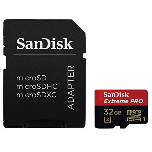 0619659119171 - SANDISK EXTREME PRO 32GB UHS-I/U3 MICRO SDHC WITH 4K ULTRA HD READY-SDSDQXP-032G-G46A (LABEL MAY CHANGE)