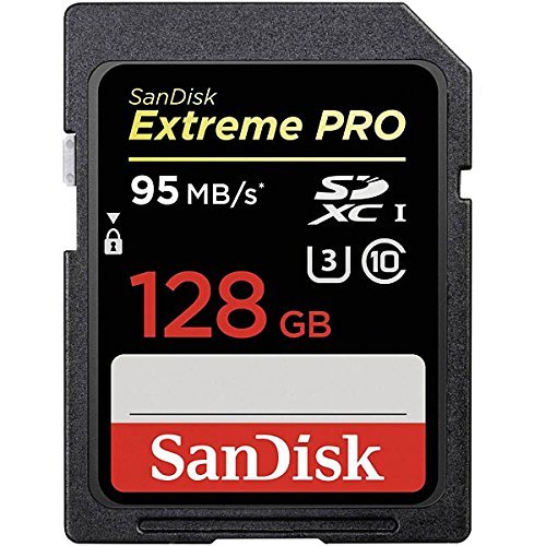 0619659121792 - SANDISK EXTREME PRO 128GB UHS-I/U3 SDXC FLASH MEMORY CARD WITH UP TO 95MB/S- SDSDXPA-128G-G46