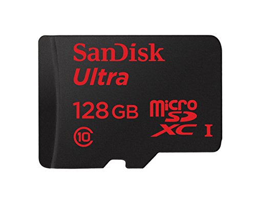 0619659133795 - SANDISK ULTRA 128GB MICROSDXC UHS-I CARD WITH ADAPTER, BLACK, STANDARD PACKAGING (SDSQUNC-128G-GN6MA)