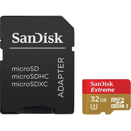0619659135591 - SANDISK EXTREME 32GB MICROSDHC UHS-1 CARD WITH ADAPTER (SDSQXNE-032G-GN6MA)