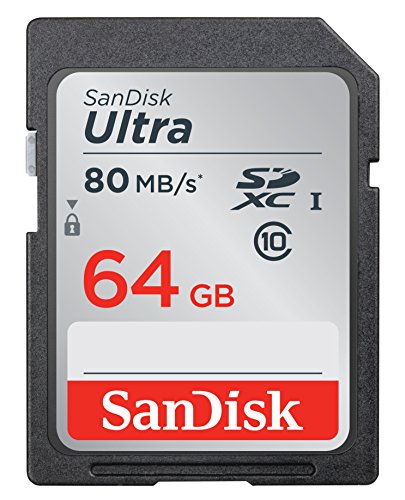 0619659137175 - SANDISK ULTRA 64GB CLASS 10 SDXC UHS-I MEMORY CARD UP TO 80MB/S - SDSDUNC-064G-G