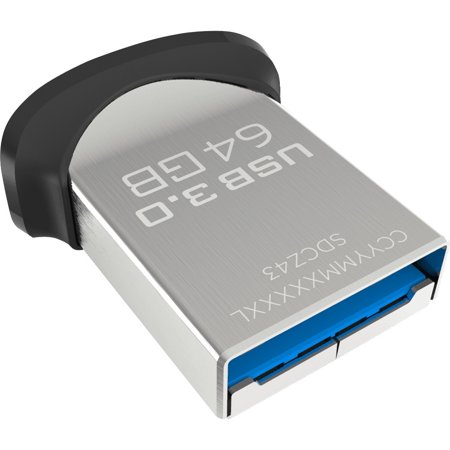 0619659140496 - SANDISK ULTRA FIT 64GB USB 3.0 FLASH DRIVE (SDCZ43-064G-GAM46)