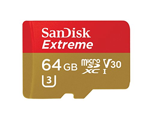 0619659147990 - SANDISK EXTREME 64GB MICROSDXC UHS-I CARD WITH ADAPTER (SDSQXVF-064G-GN6MA)