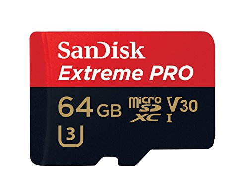 0619659152413 - SANDISK EXTREME PRO 64 GB CLASS 10 UHS-I 95 MBPS READ U3 V30 MICROSD MEMORY CARD SDSQXXG-064G
