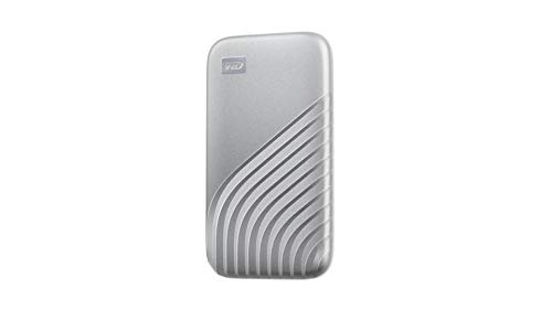 0619659180560 - WD 1TB MY PASSPORT SSD EXTERNAL PORTABLE DRIVE, SILVER, UP TO 1,050 MB/S - WDBAGF0010BSL-WESN