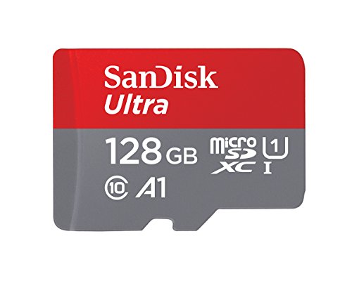 0619659183233 - SANDISK 128GB ULTRA MICROSDXC UHS-I MEMORY CARD WITH ADAPTER - 120MB/S, C10, U1, FULL HD, A1, MICRO SD CARD - SDSQUA4-128G-GN6MA