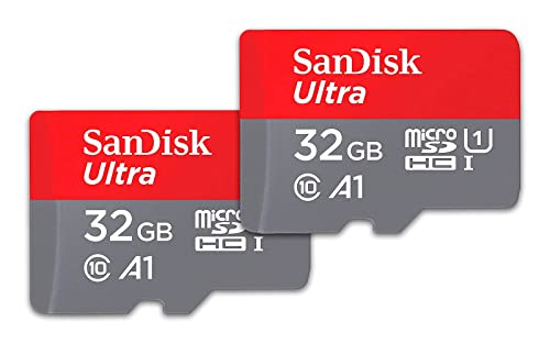 0619659184179 - SANDISK 32GB (PACK OF 2) ULTRA MICROSDHC UHS-I MEMORY CARD (2X32GB) WITH ADAPTER - SDSQUA4-032G-GN6MT