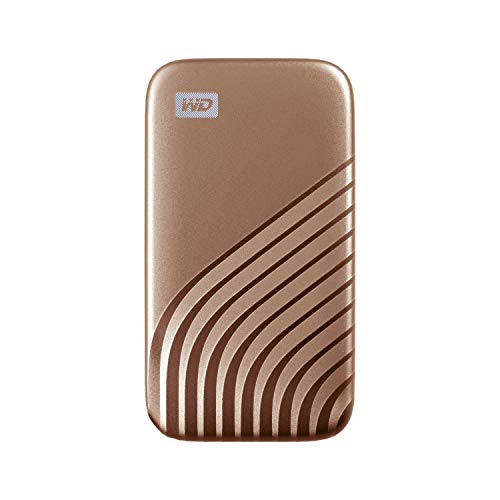 0619659184575 - WD 2TB MY PASSPORT SSD EXTERNAL PORTABLE DRIVE, GOLD, UP TO 1,050 MB/S - WDBAGF0020BGD-WESN