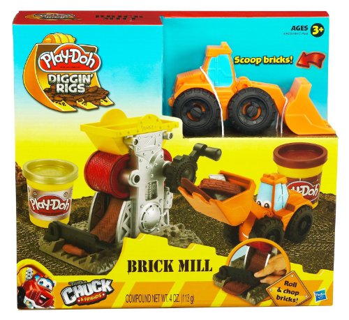 0619660380003 - PLAY-DOH DIGGIN' RIGS TONKA CHUCK 'N FRIENDS BRICK MILL SET (AGES 3 AND UP)