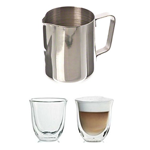 0619730387321 - UPDATE INTERNATIONAL MILK FROTHING PITCHER AND DELONGHI CAPPUCCINO CUPS SET. CONVENIENT ONE-STOP SHOPPING TO ACQUIRE THESE 2 POPULAR CAPPUCCINO ITEMS