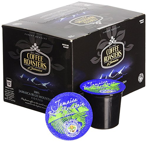 0619752210126 - 100% JAMAICA BLUE MOUNTAIN COFFEE SINGLE SERVE CUPS FOR KEURIG K-CUP BREWERS - 12 COUNT