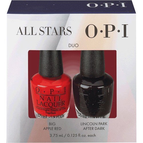 0619828118387 - OPI ALL STARS MINI 2-PACK - DUO #2- 0.125 FL. OZ. BIG APPLE RED LINCOLN PARK AFTER DARK