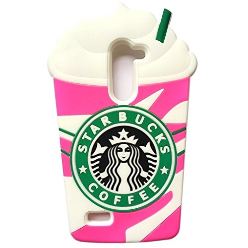 6198911145522 - LG DESTINY CASE,LG POWER CASE,LG SUNSET CASE,TRIBE-TIGER HOT PINK STARBUCKS COFFEE ICE CREAM SILICONE BACK COVER CASE FOR LG LEON