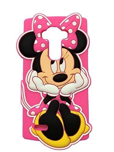 6198911157891 - LG G STYLO CASE LG LS770 CASE LG G4 STYLUS CASE,TRIBE-TIGER 3D CUTE CARTOON MOUSE MINNIE SOFT SILICON GEL RUBBER CASE COVER SKIN FOR LG G STYLO/G4 STYLUS/LS770(HOT PINK MINNIE)