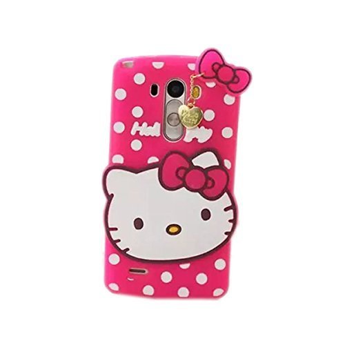 6198911157952 - LG G STYLO CASE LG LS770 CASE LG G4 STYLUS CASE,TRIBE-TIGER 3D CARTOON HELLO KITTY SILICON GEL RUBBER CASE COVER SKIN FOR LG G STYLO/G4 STYLUS/LS770(HOT PINK HELLO KITTY)