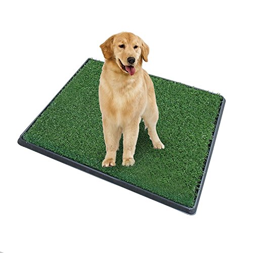 0619955183937 - PORTABLE PUPPY DOG TOILET TRAINING MAT -3 LAYER- INDOOR PAD POTTY ZOOM PARK TRAINING TOILET FOR DOG CAT