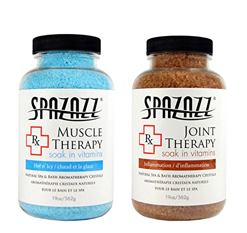 0620009165083 - SPAZAZZ AROMATHERAPY SPA AND BATH CRYSTALS 2PK - MUSCULAR/JOINT THERAPY