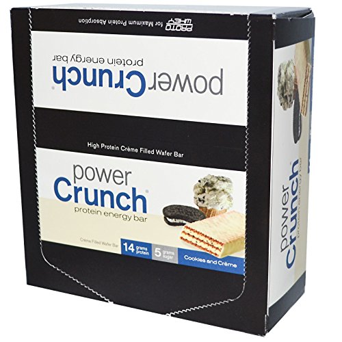 0620016251649 - BNRG, POWER CRUNCH PROTEIN ENERGY BAR, COOKIES AND CRÈME, 12 BARS, 1.4 OZ