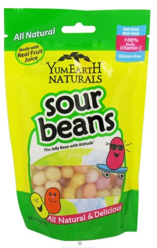 0620023175938 - YUMMY EARTH - ALL NATURAL GLUTEN FREE SOUR JELLY BEANS - 4 OZ.(PACK OF 3)