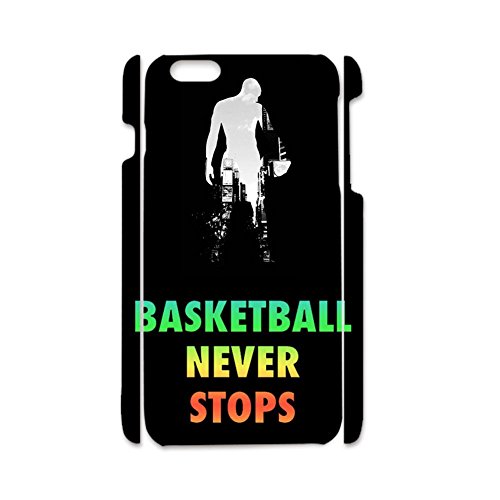 6200956824925 - GENERIC FOR APPLE IPHONE 6 FASHION PLASTIC PHONE SHELLS FOR BOY PRINT BASKETBALL NEVER STOPS