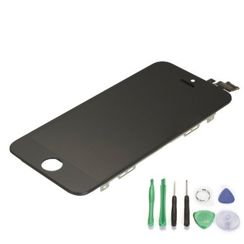 0620509537908 - GENERIC BLACK LCD TOUCH SCREEN DIGITIZER FRAME ASSEMBLY REPLACEMENT FOR IPHONE 5 5G MUSTPOINT (BLACK)