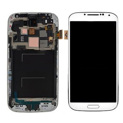 0620509557722 - GENERIC LCD SCREEN DISPLAY + DIGITIZER TOUCH & FRAME BEZEL FOR SAMSUNG GALAXY S4 IV I545 L720 R970 (WHITE)