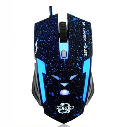 6205285307811 - WEYES 3200 DPI 7 BUTTON LED OPTICAL USB WIRED GAMING MOUSE MICE FOR PRO GAMER