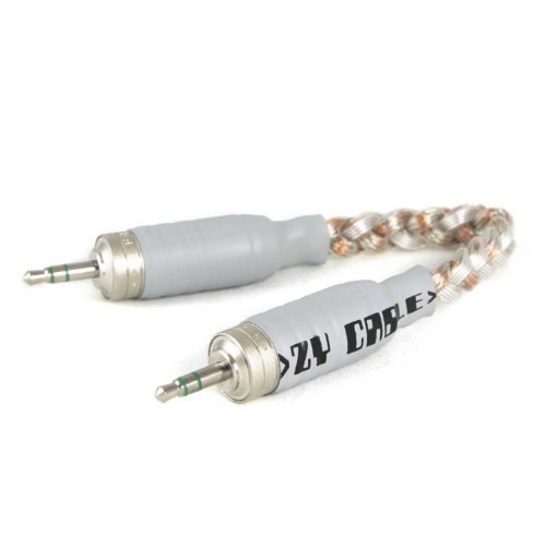 0621033015108 - ZY HIFI CABLE SILVER CABLE 3.5MM MALE TO MALE STEREO AUDIO CABLE NOAH'S ARK & PLUG CANARE F12 ZY-009
