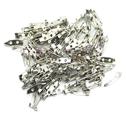 6210612261995 - HOT PACK OF 100PCS 20MM DIY SAFETY PINS BROOCH JEWELRY ACCESSORY (WHITE)