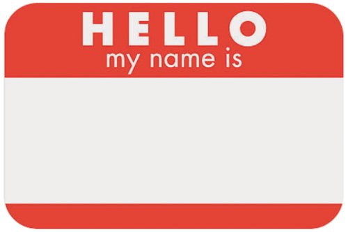 6213759917312 - SELF-ADHESIVE NAME TAGS 2-1/4X3-1/4 100/PKG-HELLO - RED