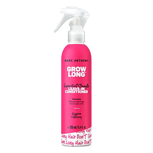 0621732600247 - MARC ANTHONY GROW LONG BIOTIN LEAVE IN CONDITIONER SPRAY & DETANGLER FOR SHINE, BREAKAGE & HAIR GROWTH– VITAMIN E, SULFATE FREE ANTI FRIZZ COLOR SAFE DEEP CONDITIONER– DRY DAMAGED CURLY HAIR PRODUCT