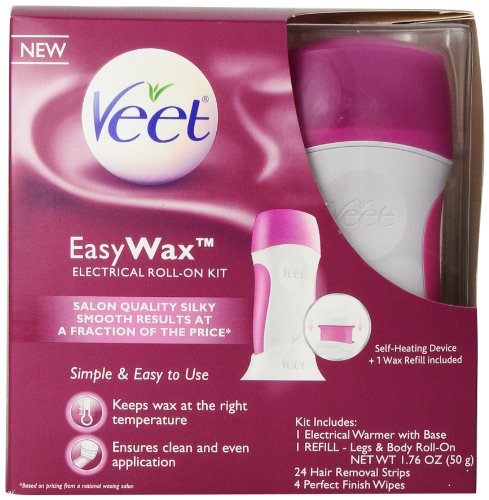 0062200881896 - VEET EASY WAX ROLL ON HAIR REMOVER WAX KIT, 1 COUNT