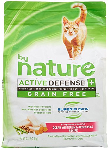 0622013148632 - BY NATURE ACTIVE DEFENSE GRAIN FREE CAT FOOD - OCEAN WHITEFISH AND GREEN PEAS - 4.8 LB