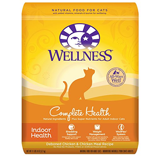 0622013154121 - WELLNESS COMPLETE HEALTH INDOOR CHICKEN NATURAL DRY CAT FOOD, 11.5-POUND BAG