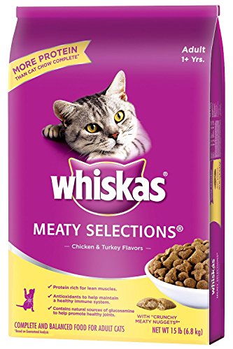 0622013154435 - WHISKAS MEATY SELECTIONS - 15 LB