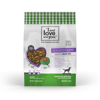 0622013219875 - I AND LOVE AND YOU IN THE RAW TURKEY RECIPE DEHYDRATED DOG FOOD 1.5 LBS.