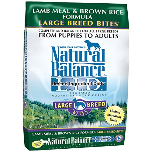 0622013285542 - NATURAL BALANCE DRY DOG FOOD LIMITED INGREDIENT DIET FOR LARGE BREEDS, LAMB MEAL AND RICE, 28 POUND BAG