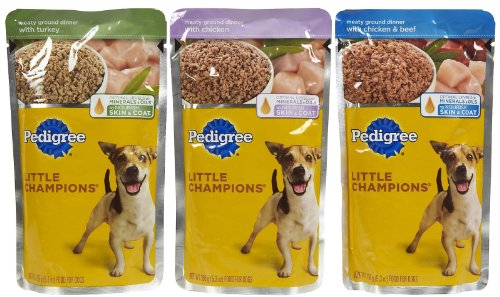 0622013288956 - PEDIGREE LITTLE CHAMPIONS TRADITIONAL CHICKEN COMBO - 12 POUCHES