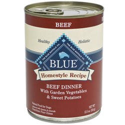 0622113058398 - BLUE BUFFALO HOMESTYLE RECIPE BEEF DINNER CANNED DOG FOOD 12.5 OZ