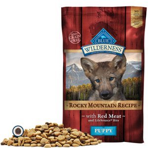 0622113058640 - BLUE BUFFALO BLUE WILDERNESS GRAIN FREE ROCKY MOUNTAIN RECIPE WITH RED MEAT PUPPY RECIPE DRY DOG FOOD 22LB