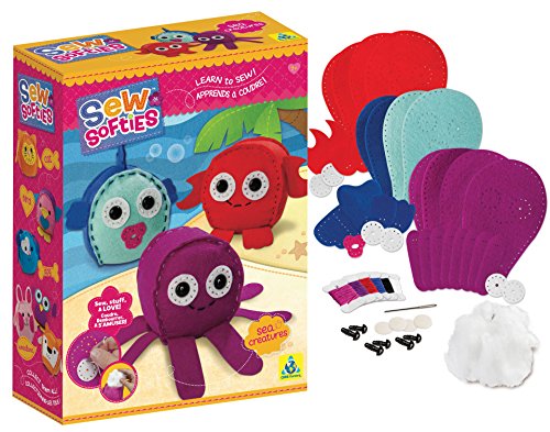 0622222071592 - THE ORB FACTORY SEW SOFTIES SEA CREATURES KIT