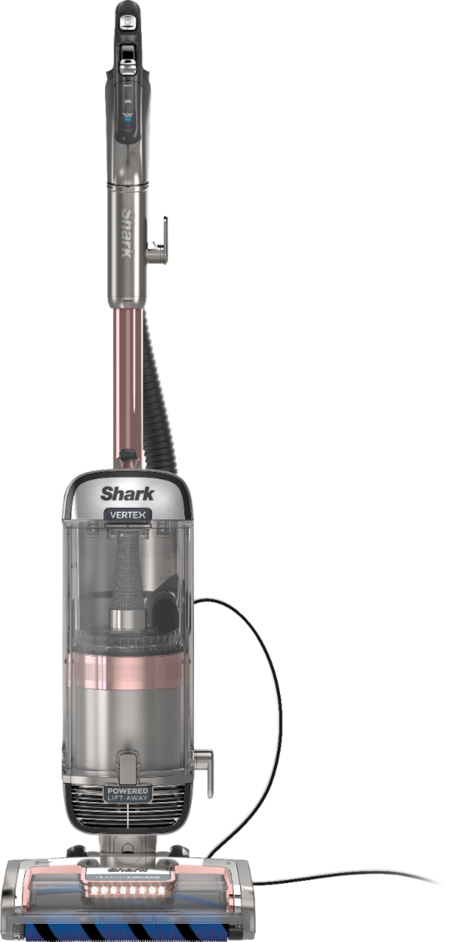 0622356561631 - SHARK VERTEX DUOCLEAN POWERFIN UPRIGHT VACUUM WITH POWERED LIFT-AWAY AND SELF-CLEANING BRUSHROLL - ROSE GOLD