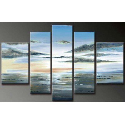6226168809642 - SR ASAKA CLOUDS SKY 5 PCS/SET 100% HAND PAINTED OIL PAINTINGS HOME DECORATION WITH WOOD FRAMED ARTWORK AND READ TO HANG MODERN CANVAS ART WALL DECOR