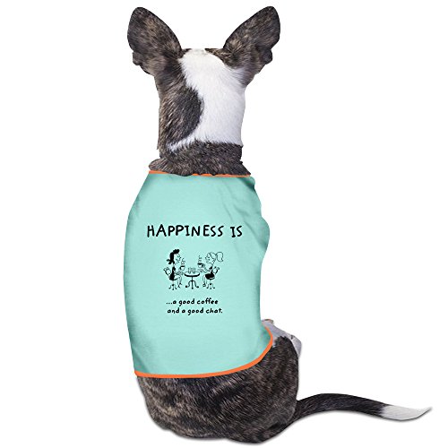 6231225086973 - ZNNY HAPPINESS IS A GOOD CUP OF COFFEE AND A GOOD CHAT PET PUPPY CLOTHES SKYBLUE MEDIUM