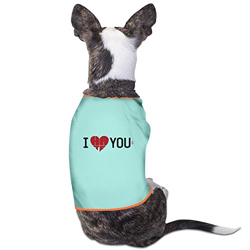 6231225087222 - ZNNY I LOVE YOU VALENTINES GIFT PET PUPPY CLOTHES SKYBLUE LARGE