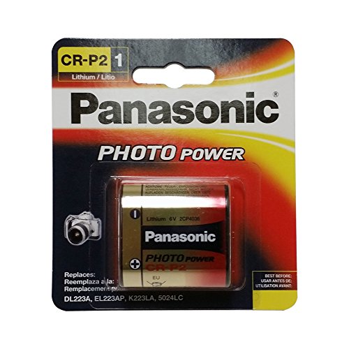 0623210050858 - PANASONIC CR-P2PA/1B PHOTO POWER CR-P2 LITHIUM BATTERY, 1 PACK (GOLD)