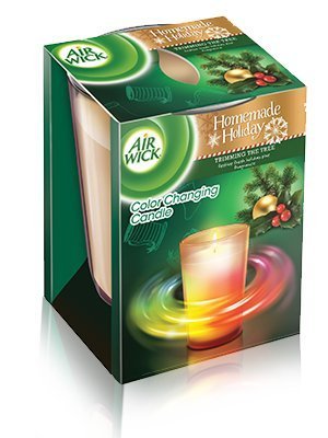 0062338891293 - AIRWICK HOMEMADE HOLIDAY COLOR CHANGING CANDLE ~ TRIMMING THE TREE PINE SCENTED FRAGRANCE ~ QUANTITY 1
