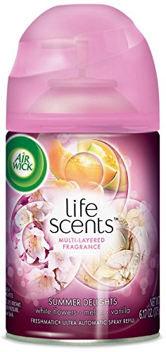 0062338911014 - AIR WICK LIFE SCENTS AUTOMATIC AIR FRESHENER SPRAY, WHITE FLOWERS, MELON AND VANILLA SCENT, 6.17 OUNCE