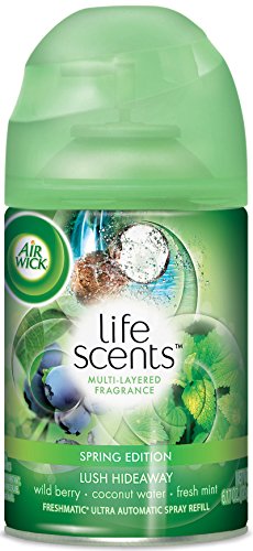 0062338911021 - AIR WICK LIFE SCENTS AUTOMATIC AIR FRESHENER SPRAY, WILD BERRY, COCONUT WATER AND FRESH MINT, 6.17 OUNCE